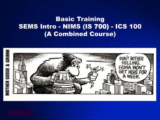 National Incident Management System (NIM) Command and Management System ...