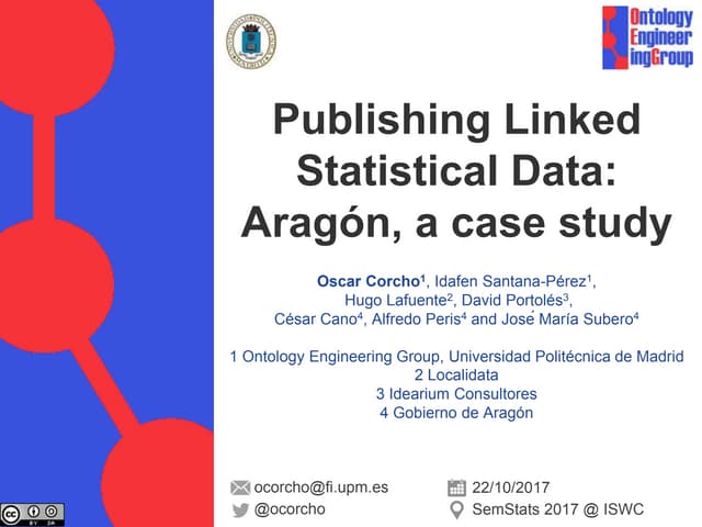 Publishing Linked Statistical Data: Aragón, a case study