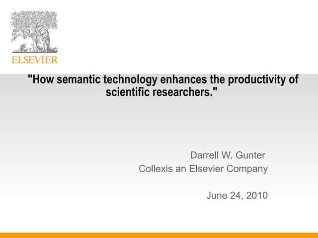 How Semantic Technology Helps Researchers