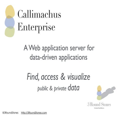 Lightning Talk SLIDES for Callimachus Enterprise by 3 Round Stones
