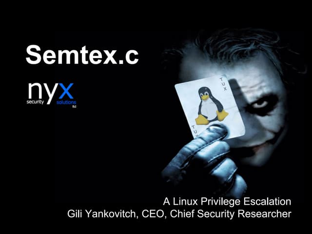 Semtex.c [CVE-2013-2094] - A Linux Privelege Escalation