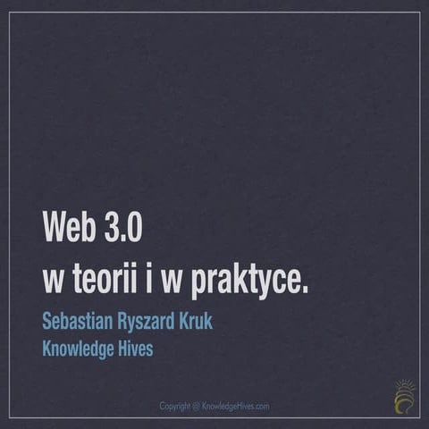 Web 3.0 w teorii i praktyce