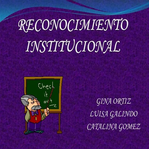 Reconocimiento Institucional  SENA