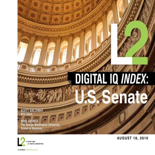 Who's Social Media Savvy in the Senate