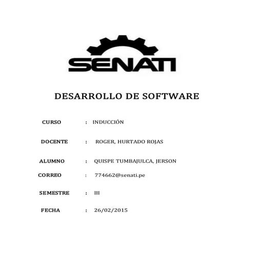 SENATI VIRTUAL  - Inducción