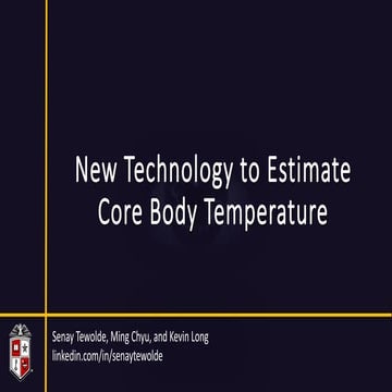 A noninvasive technology to estimate core body temperature | PDF