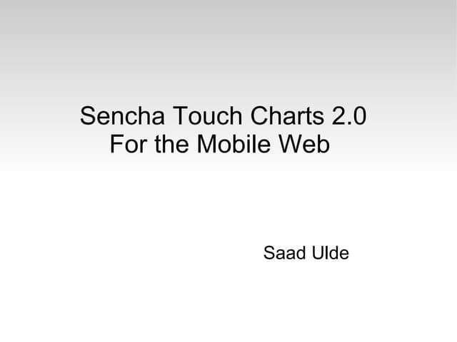 Sencha Touch Charts