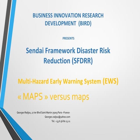 Sendai framework disaster risk reduction 13-2015-10 - copie | ODP