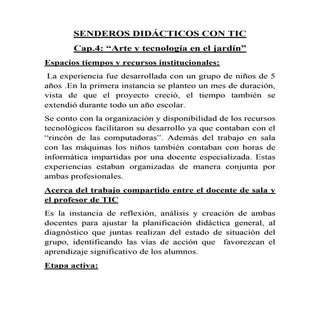 Senderos didácticos con tic