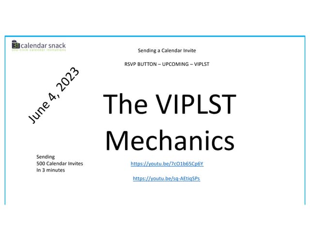 Sending 500 Calendar Invites pdf Sending 500 Calendar Invites pdf