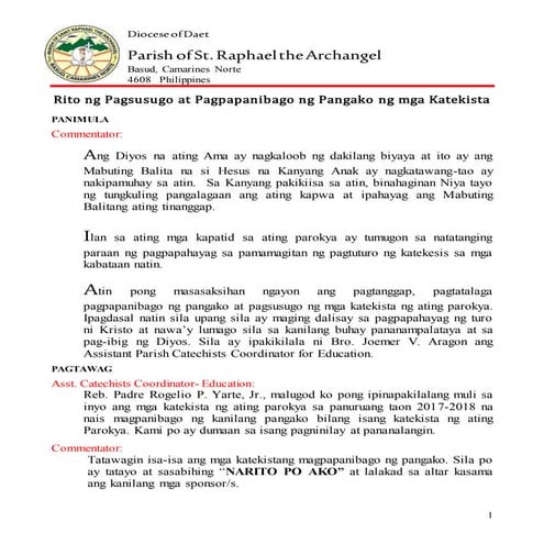 Sending off and renewal   2017-2018