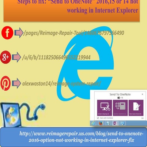Steps to fix: “Send to OneNote” 2016,15 or 14 not working in Internet Explorer