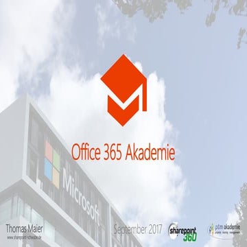 Office 365 Akademie: Sendung 17-09