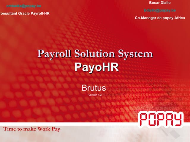 Solution de gestion de paie : PAYOHR