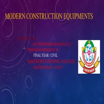 MODERN CONSTRUCTION EQUIPMENTS
