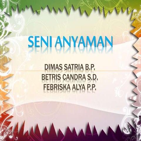 Seni anyaman