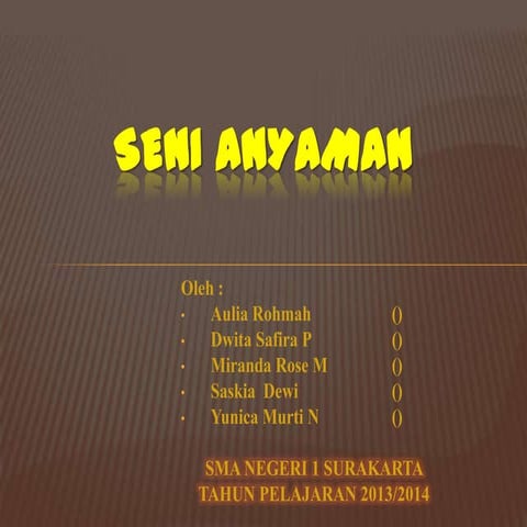 SENI ANYAMAN 