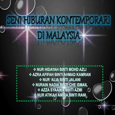 Seni hiburan kontemporari di malaysia