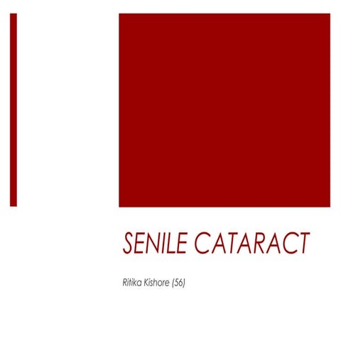 Senile cataract 