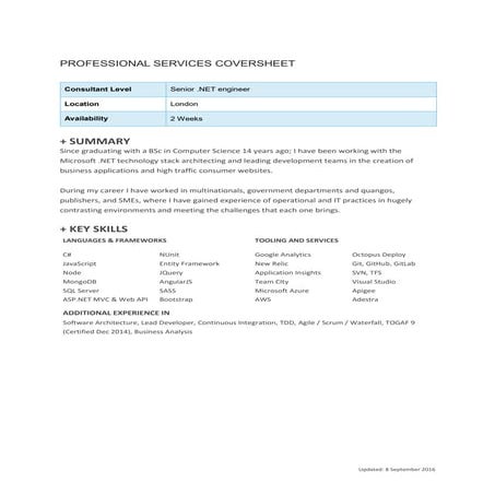 Senior .Net engineer