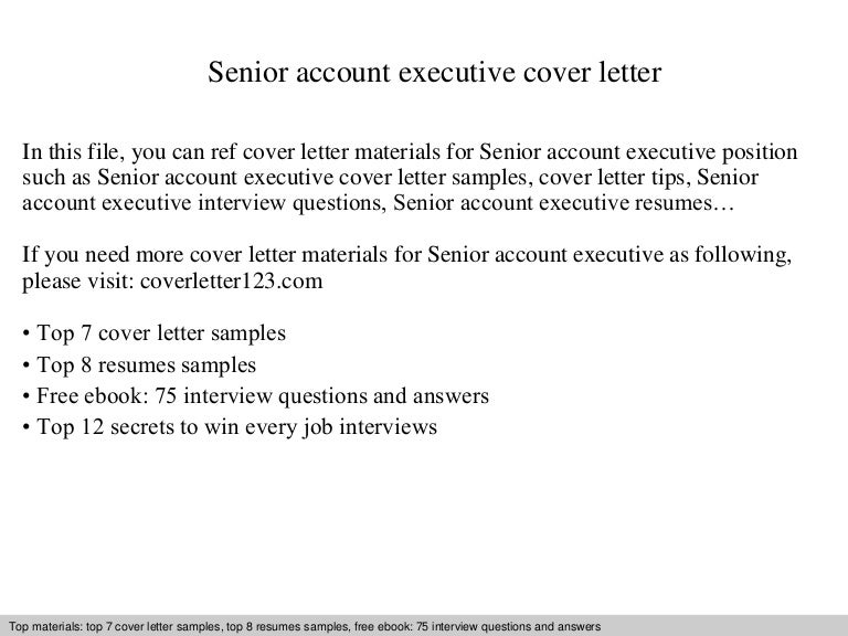 account executive cover letter