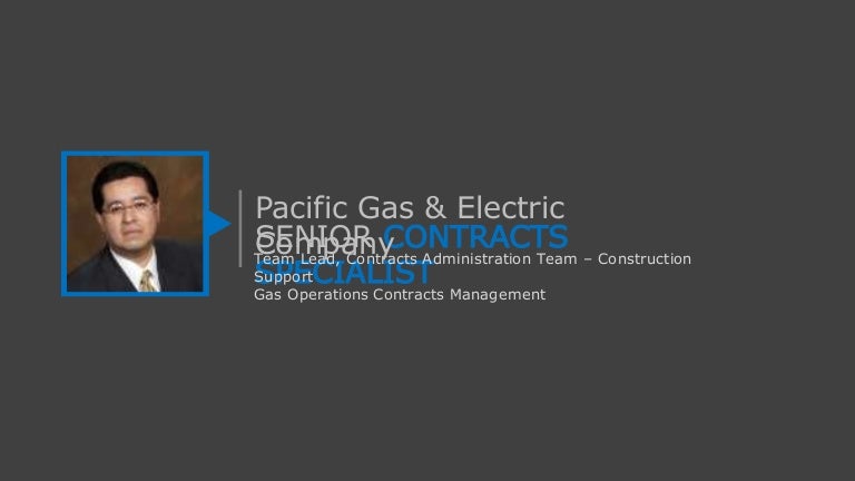 Senior Contract Specialist Roles And Responsibilities At PG E