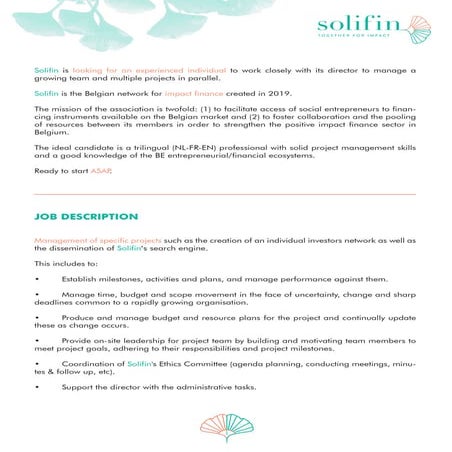 Solifin's activity report 2021 | PDF
