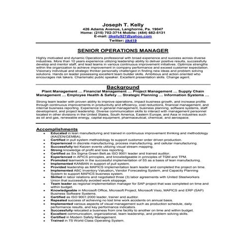 Wilson, Michael A. - Resume | DOC