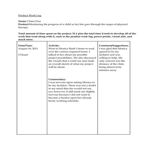 Work Log Pictures | PDF