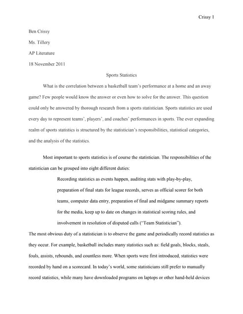 Senior Project Research Paper