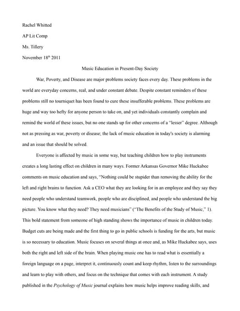 senior project research paper examples