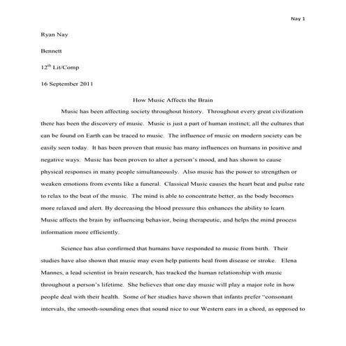 Senior project research paper