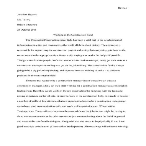 Jonathan's Senior Project Research Paper