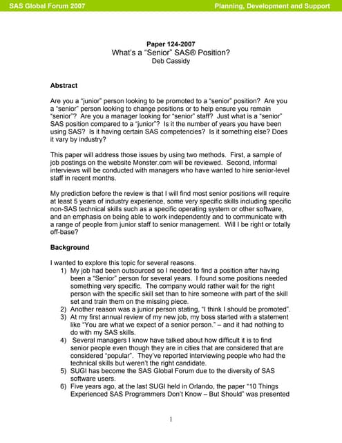 sas resumes