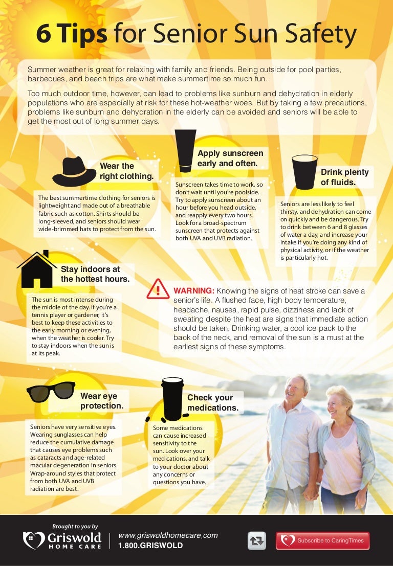 [INFOGRAPHIC] 6 Tips for Senior Sun Safety