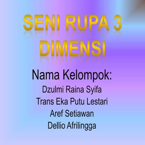 Seni rupa murni | PPTX