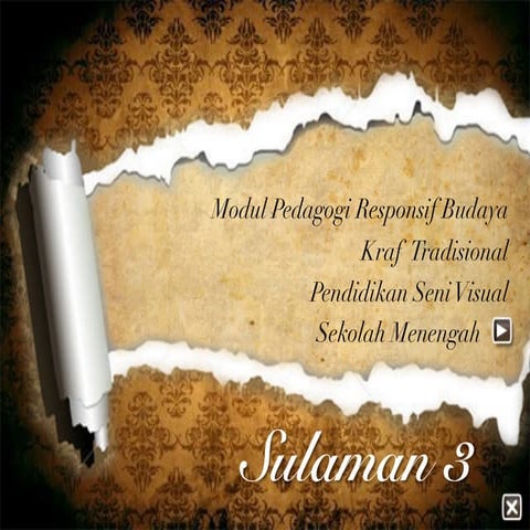 Seni Sulaman 3 Slide PPT