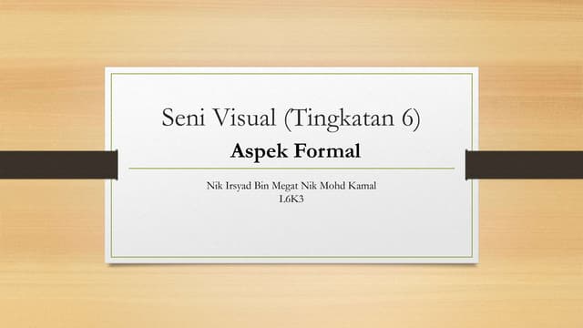 Apa Itu Aspek Formal Apa Itu Aspek Formal