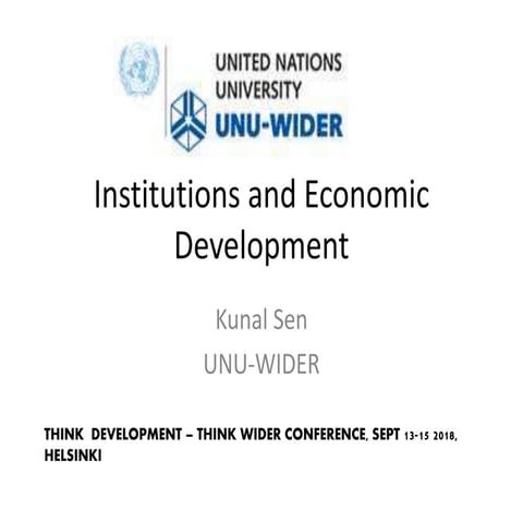Institutions & Economic Development