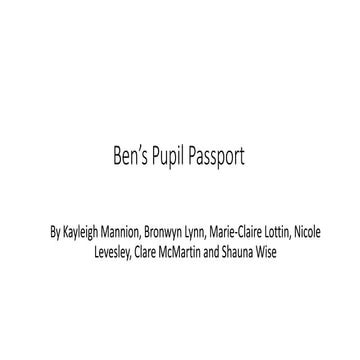 Sen pupil passport