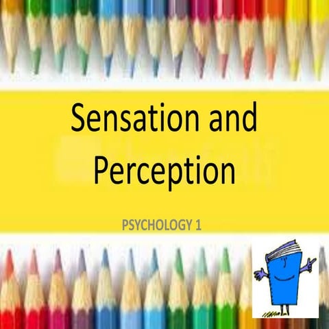 Sensation and perception