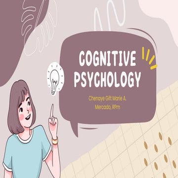 Sensation and Perception (Cognitive Psychology) - Chenaye Mercado | PDF
