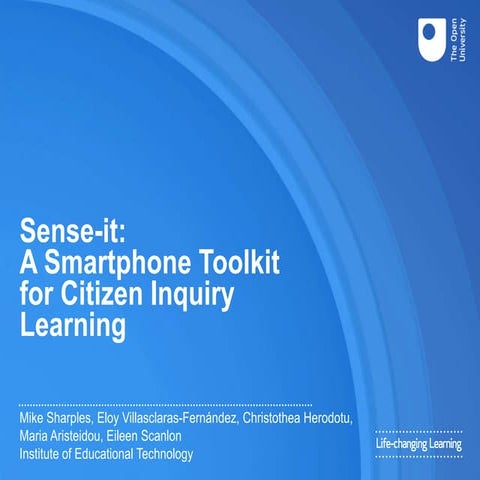 Sense-it - mLearn 2015 presentation