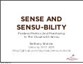 Sense and Sensu-bility: Painless Metrics And Monitoring In The Cloud with Sensu