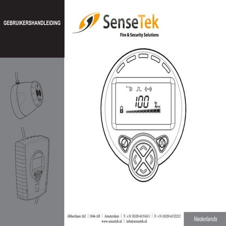 SenseTek Fireray 5000 installers handbook nederlands