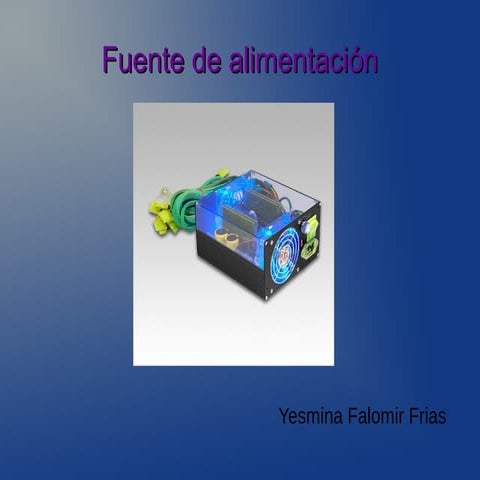 fuente de alimentación