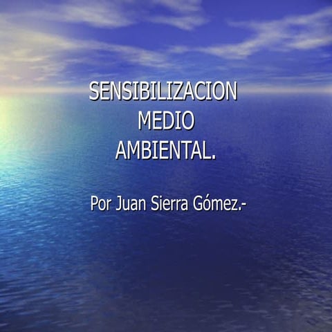 Sensibilizacion Medio  Ambiental Power[1]