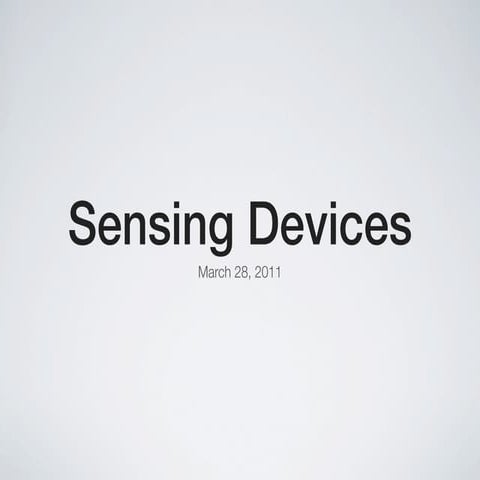 Sensing devices by Masha Ioveva