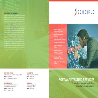 Sensiple testing