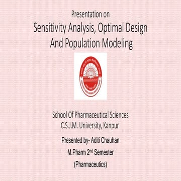 Sensitivity Analysis, Optimal Design, Population Modeling.pptx